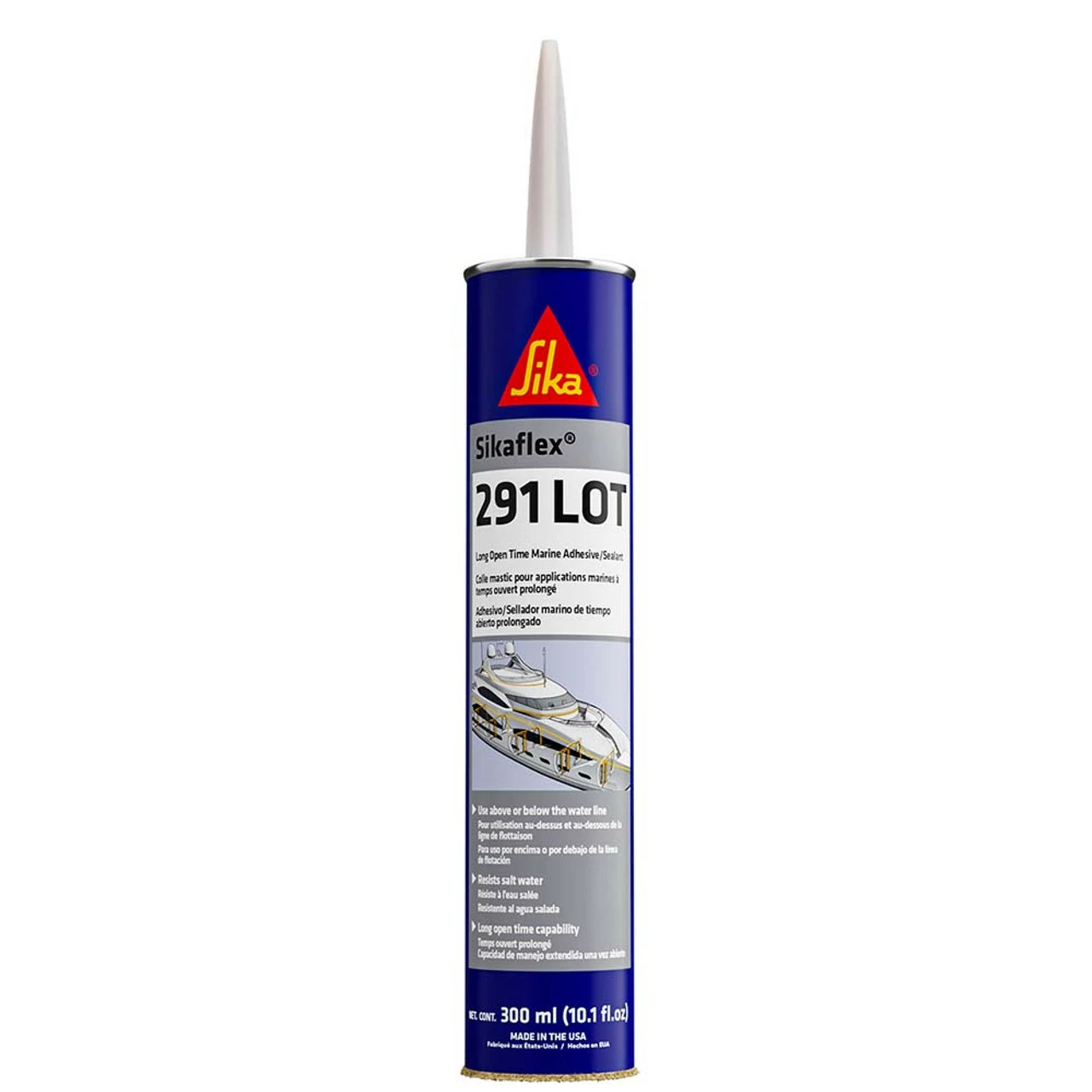 Sika Sikaflex 291 LOT Slow Cure Adhesive & Sealant 10.3oz(300ml) Cartridge - White 1 Sika Sikaflex 291 LOT Slow Cure Adhesive & Sealant 10.3oz(300ml) Cartridge - White