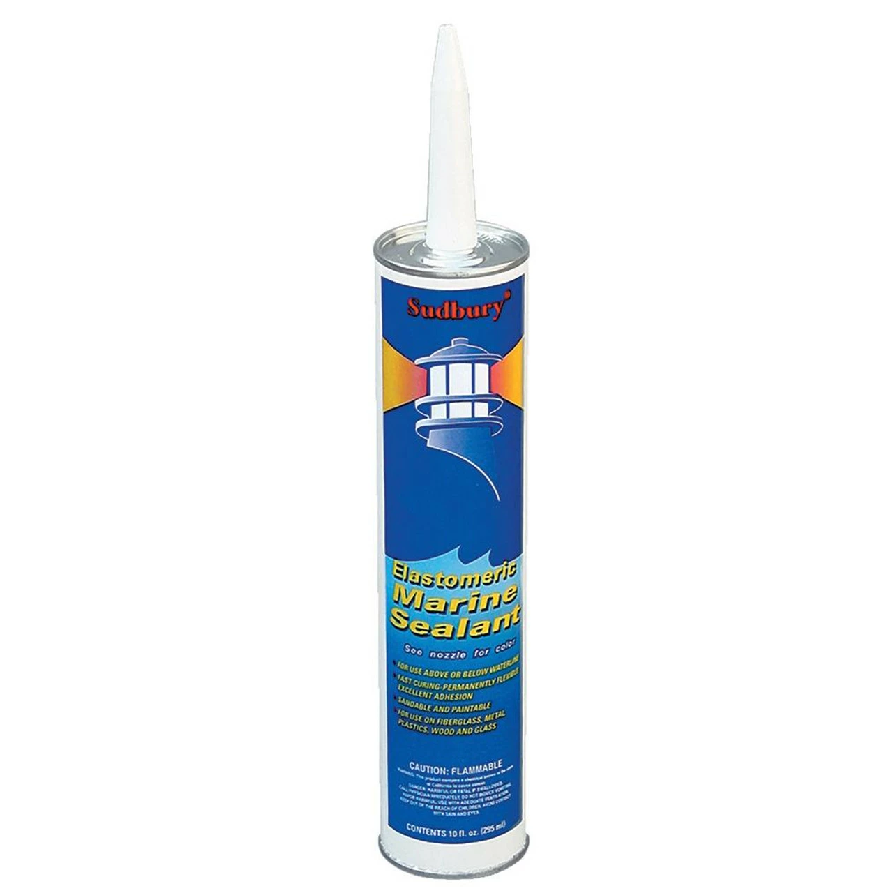 Sudbury Elastomeric Marine Sealant - 10oz Cartridge - White 1 Sudbury Elastomeric Marine Sealant - 10oz Cartridge - White