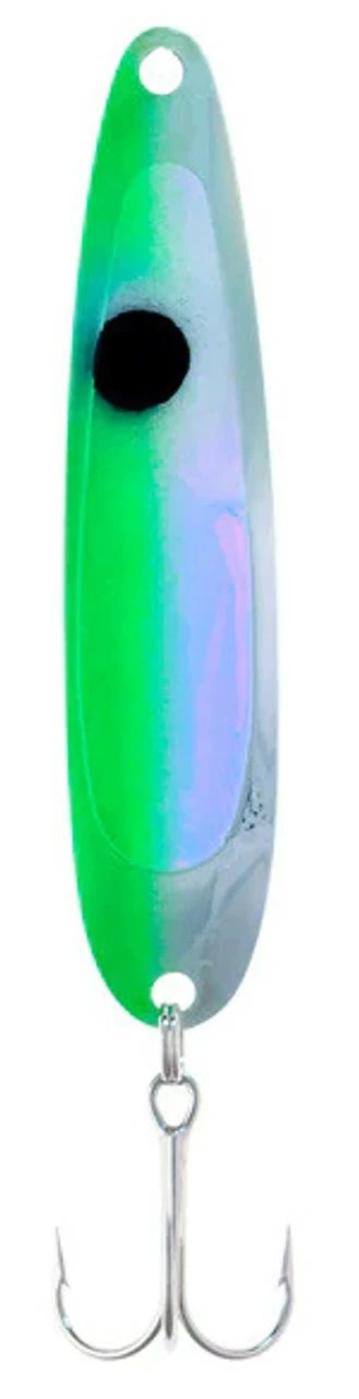 Michigan Stinger Spoons - STINGRAY SIZE - NS389 - UV Green Tuxedo 1 Michigan Stinger Spoons - STINGRAY SIZE - NS389 - UV Green Tuxedo