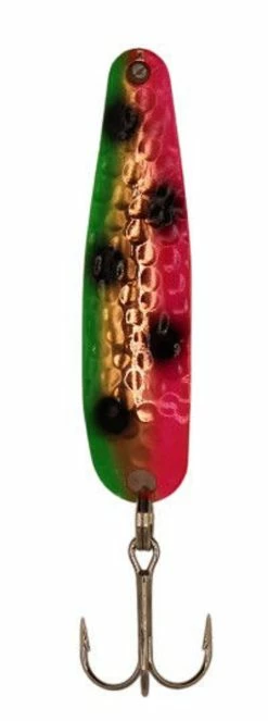 Michigan Stinger Spoons - SCORPION SIZE - XCHWM - Copper Hammered - Coppermelon