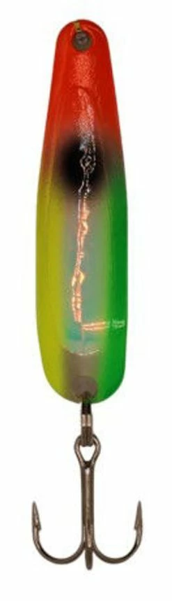 Michigan Stinger Spoons - SCORPION SIZE - XS395 - Silver Smooth - UV Veggies