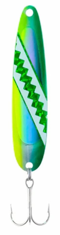Michigan Stinger Spoons - STINGRAY SIZE - NS399 - UV Green Dolphin