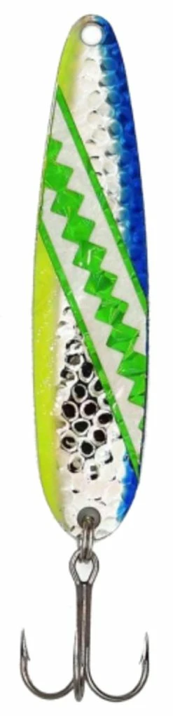 Michigan Stinger Spoons - STINGRAY SIZE - NSH77 - Blue Dolphin Glow