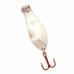 Yellow Bird - Premium Doctor Spoon With Red LazerSharp Hooks In (PM101) Nickel - 4.5" 1 3/16oz